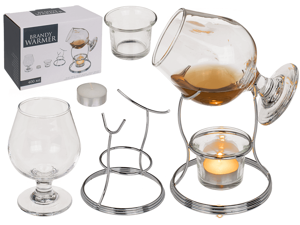 Brandy Warmer, set of 3 pieces,