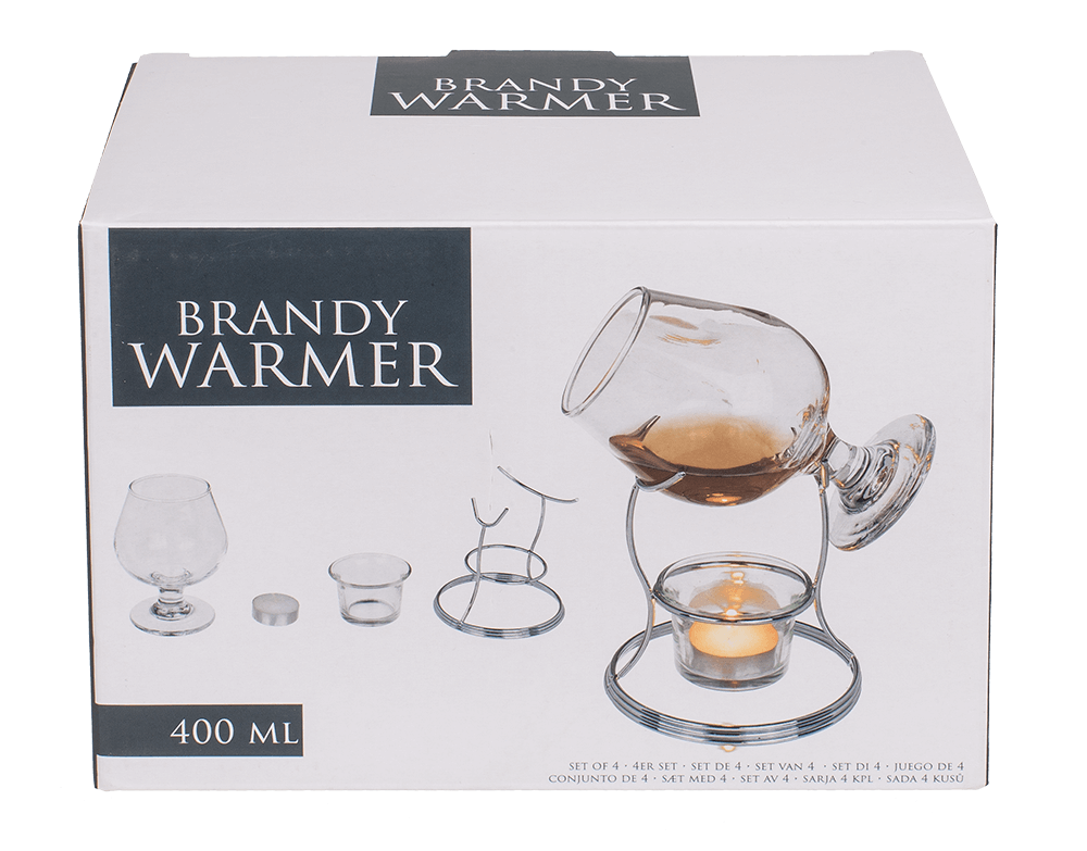 Brandy Warmer, set of 3 pieces,