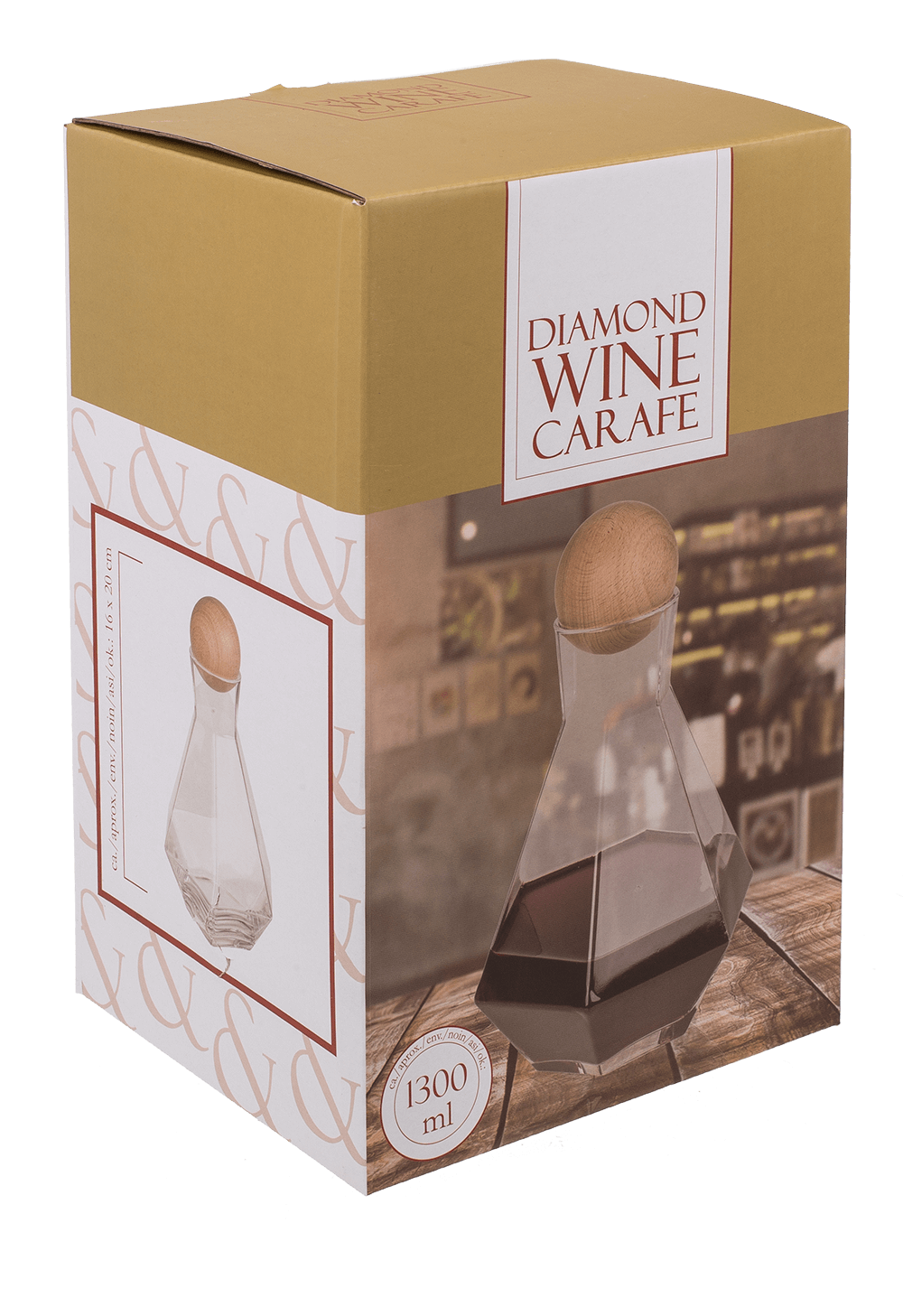Diamond Wine Carafe, approx. 1300 ml,