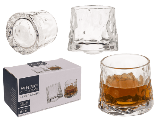 Whisky Glasses, On the Rocks,