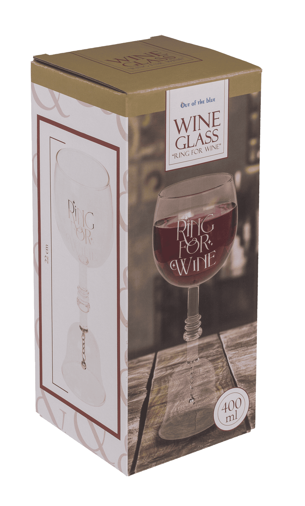 Wine glass table bell, Ring For Wine, 22 cm,