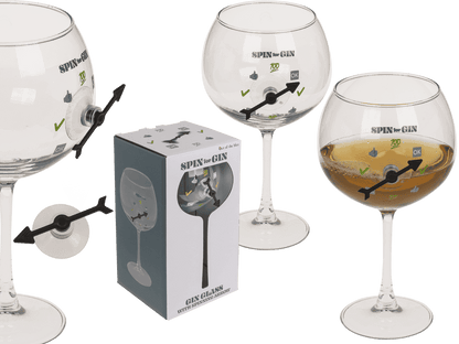 Gin glass with spinner for 730 ml, in gift box