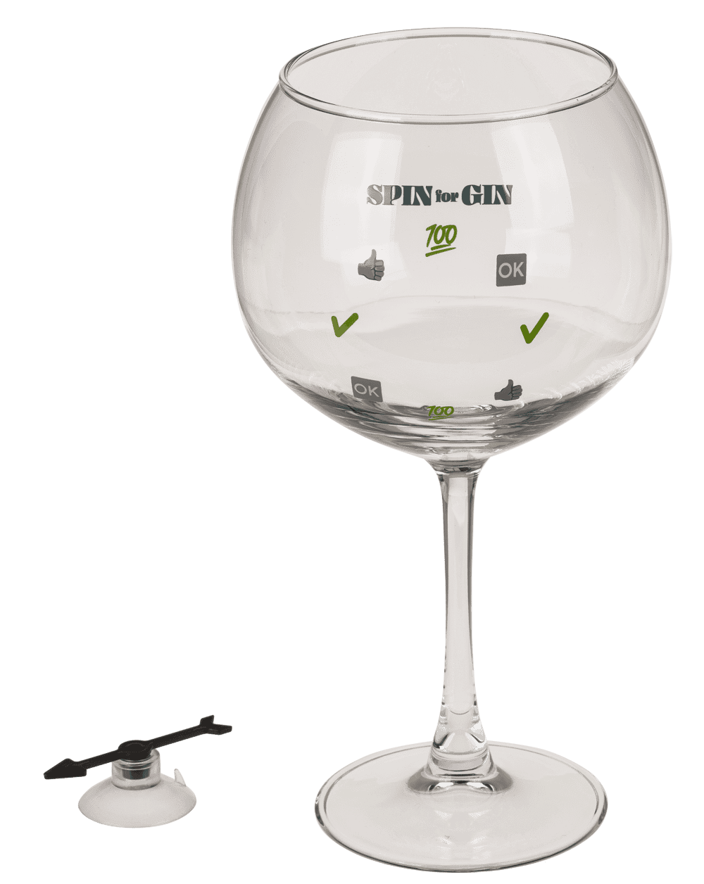 Gin glass with spinner for 730 ml, in gift box