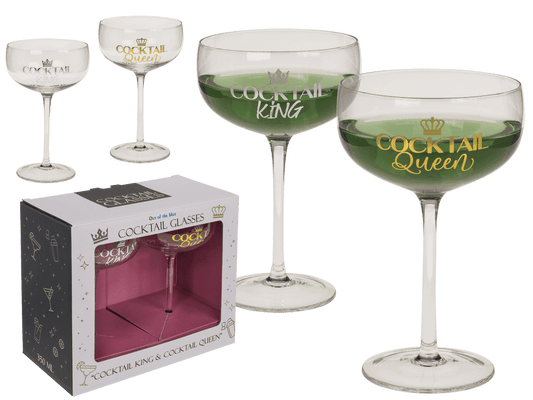 Cocktail glass set, Cocktail King and
