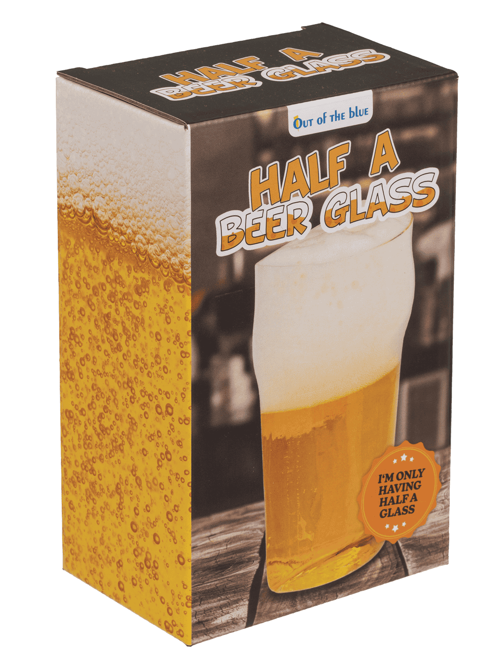 Half beer glass, 365 ml, in gift packaging
