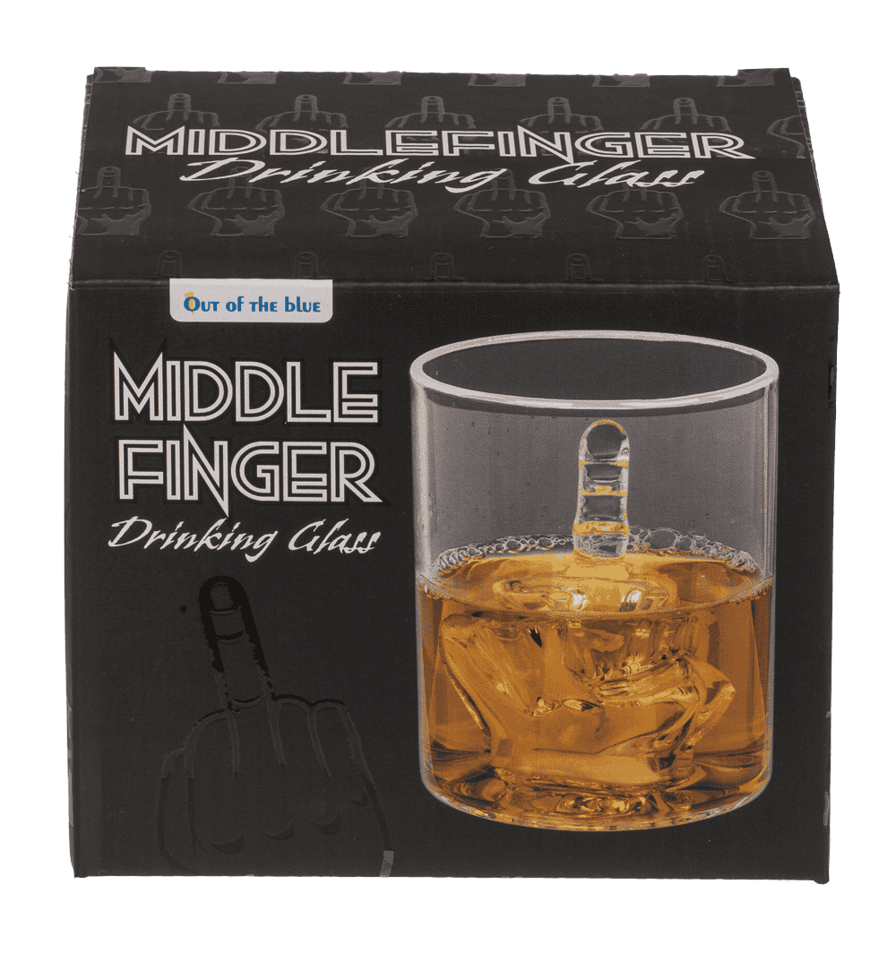 Drinking Glass,Middle Finger, 350 ml,