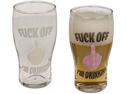 Beer glass, Middle finger, 560 ml, in gift box