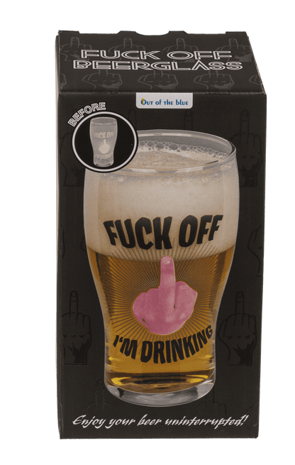 Beer glass, Middle finger, 560 ml, in gift box