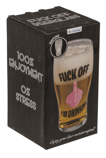 Beer glass, Middle finger, 560 ml, in gift box