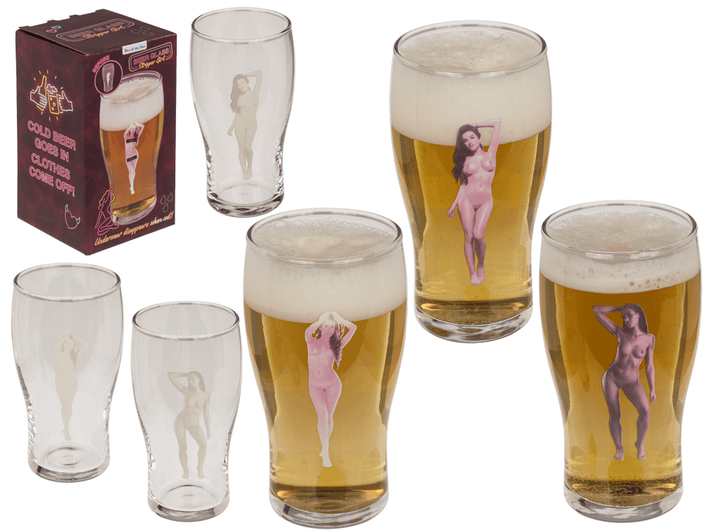 Beer glass, Stripper Girls, 560 ml, 3 ass.,
