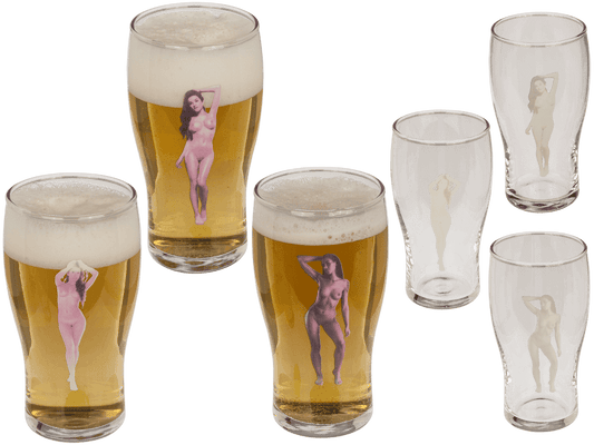Beer glass, Stripper Girls, 560 ml, 3 ass.,