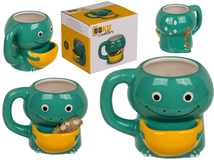 Dolomite Mug, Cookie Cuddler, Dinosaur,