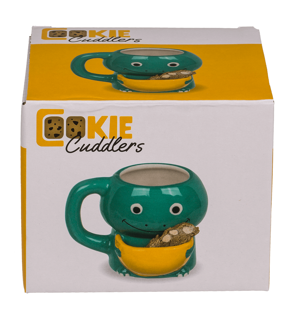 Dolomite Mug, Cookie Cuddler, Dinosaur,