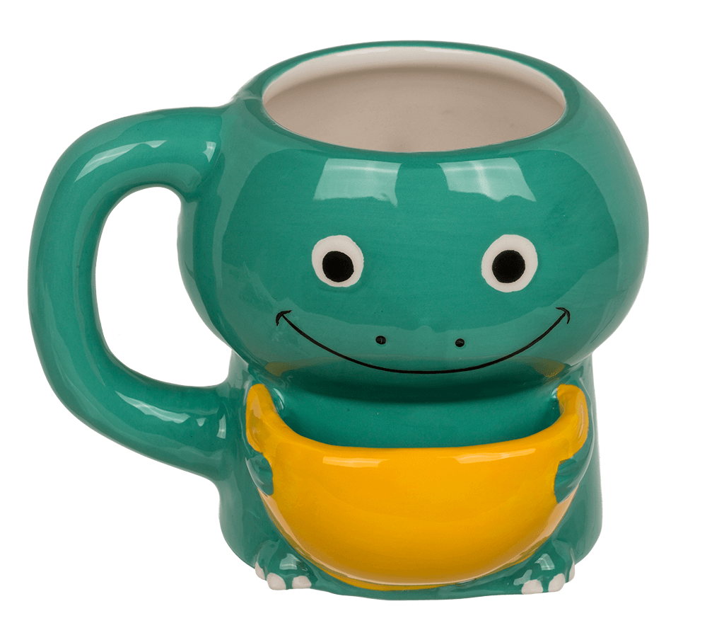 Dolomite Mug, Cookie Cuddler, Dinosaur,