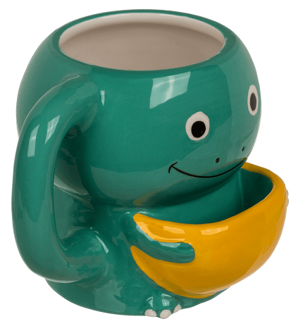 Dolomite Mug, Cookie Cuddler, Dinosaur,