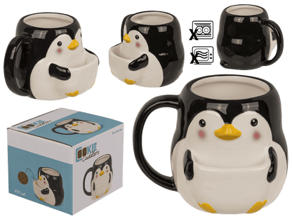 Dolomite mug, Cookie Cuddler, Penguin,