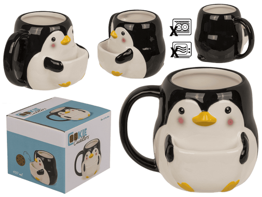 Dolomite mug, Cookie Cuddler, Penguin,