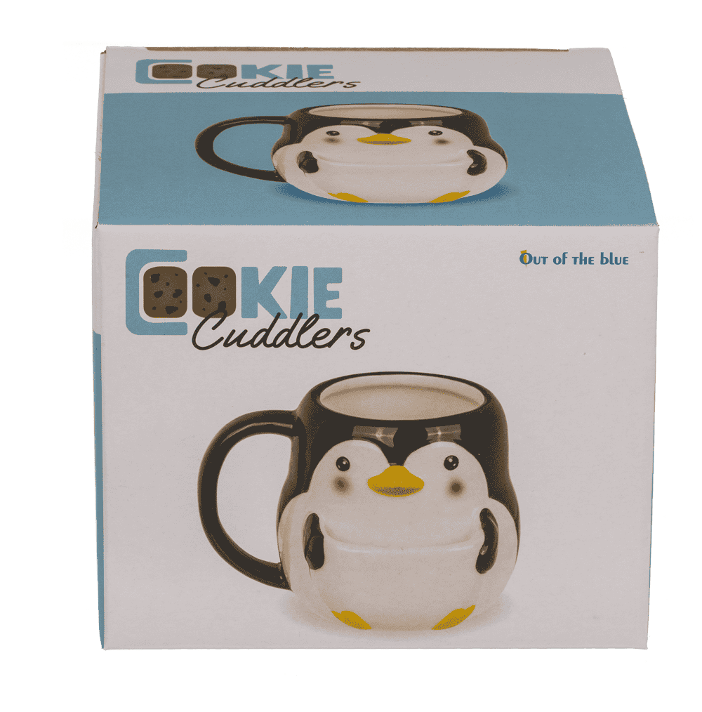 Dolomite mug, Cookie Cuddler, Penguin,
