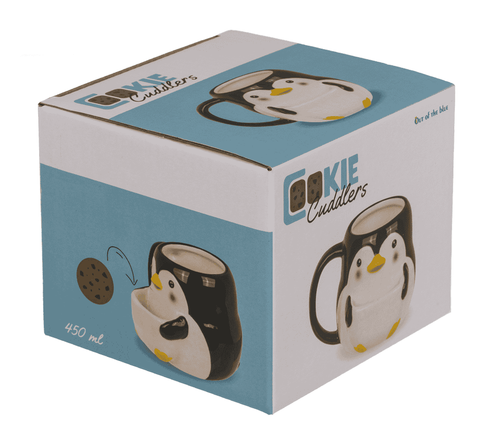 Dolomite mug, Cookie Cuddler, Penguin,