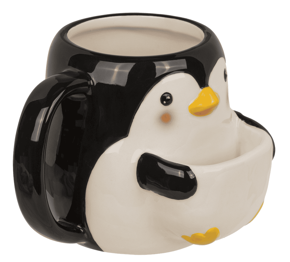 Dolomite mug, Cookie Cuddler, Penguin,