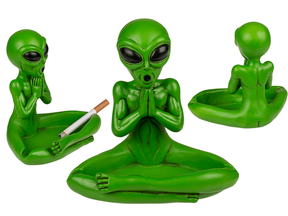 Ashtray, Yoga Alien, ca. 13,5 cm,
