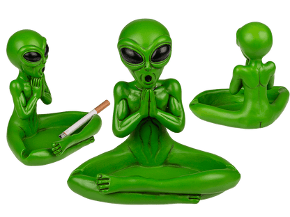 Ashtray, Yoga Alien, ca. 13,5 cm,