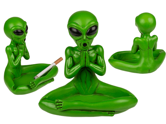 Ashtray, Yoga Alien, ca. 13,5 cm,