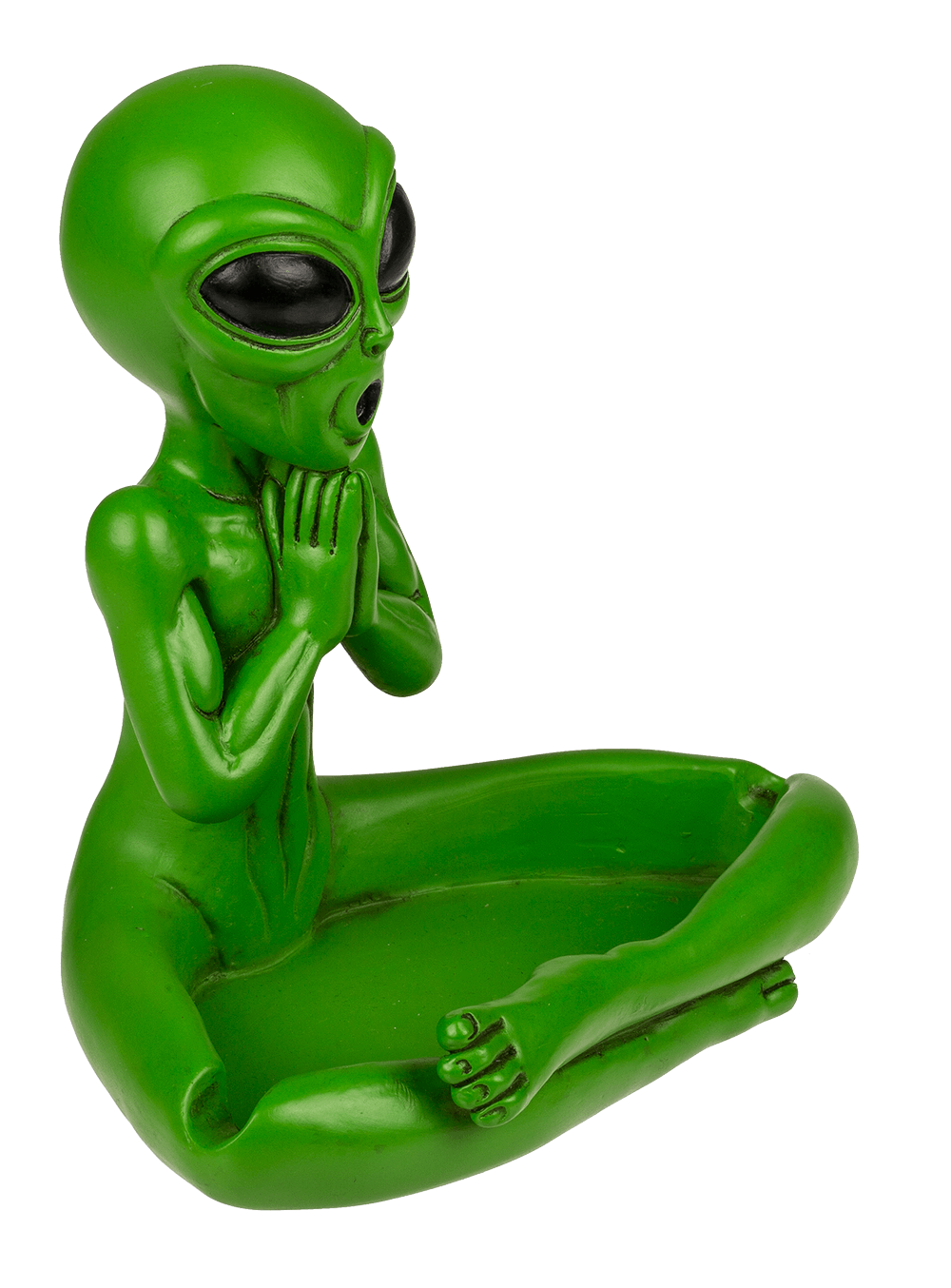 Ashtray, Yoga Alien, ca. 13,5 cm,