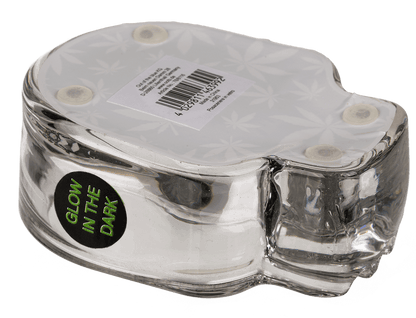 Glass ashtray, Cannabis Skull,