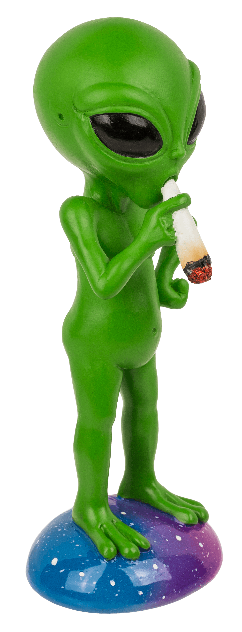 Figurine, Smoking Alien, ca. 16,5 cm,