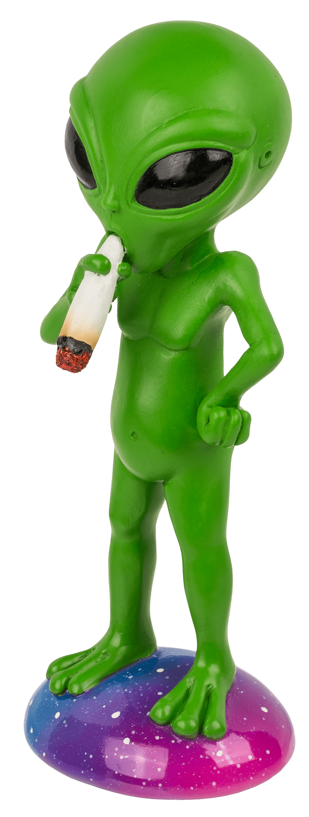 Figurine, Smoking Alien, ca. 16,5 cm,