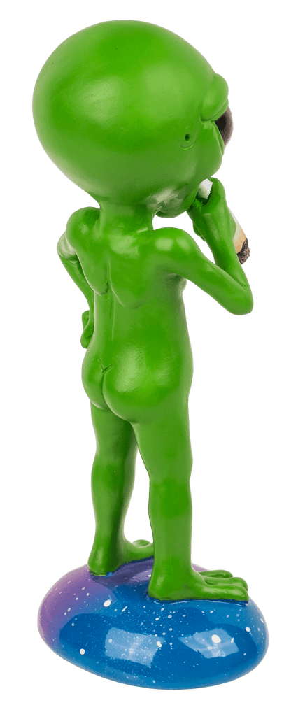 Figurine, Smoking Alien, ca. 16,5 cm,