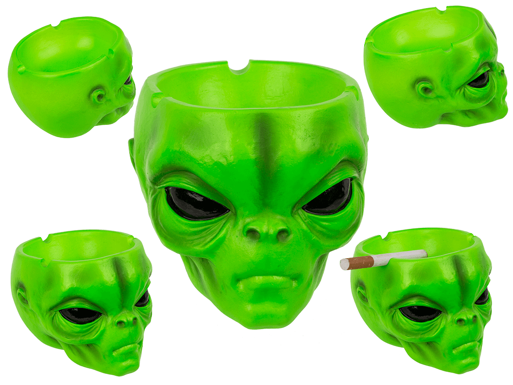 Ashtray, Alien head, ca. 10 x7 cm,