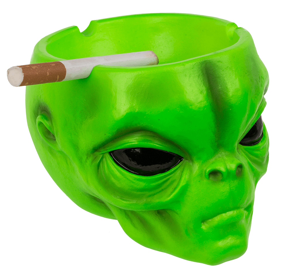 Ashtray, Alien head, ca. 10 x7 cm,