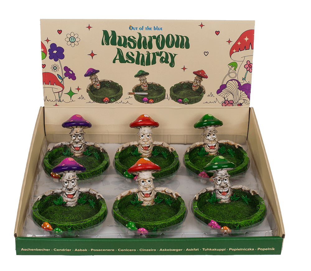 Ashtray, Mushrooms, approx. 14 x 11 x 8,4 cm,