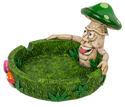 Ashtray, Mushrooms, approx. 14 x 11 x 8,4 cm,