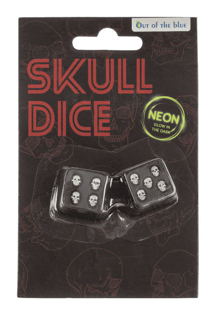 Dice, Skull, glow in the dark,