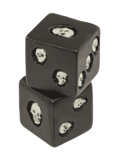 Dice, Skull, glow in the dark,