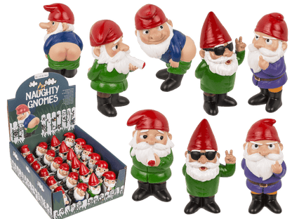 Polyresin naughty gnomes,