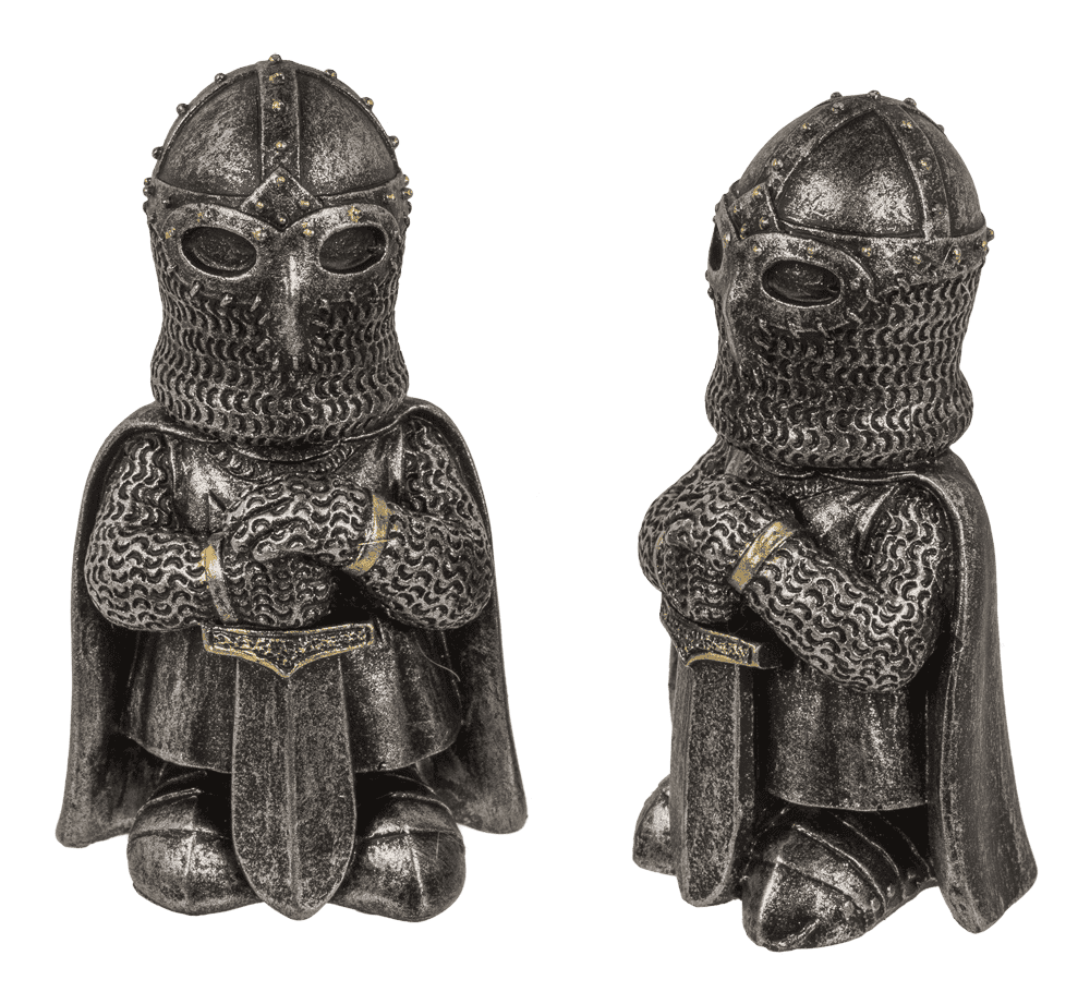 Knight with castle display, knight 4 ass.,