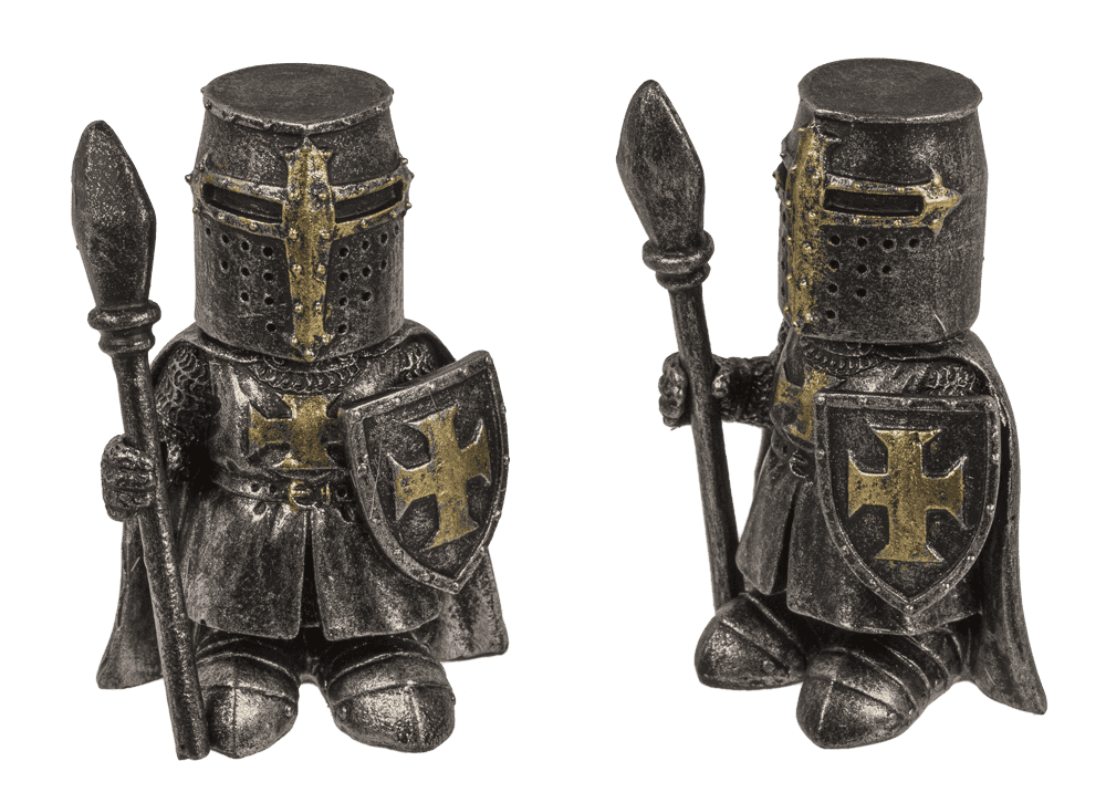Knights, 4 assorted, 6 x 3,5 x 2,8 cm,