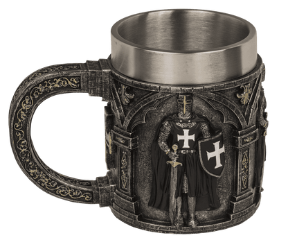 Beer mug, Knight, with stainless steel insert,