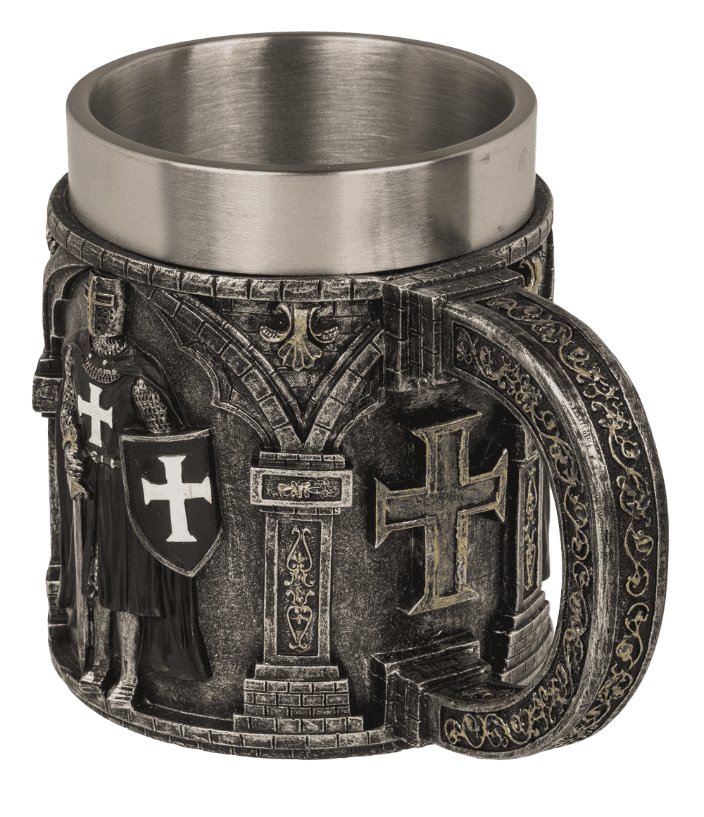 Beer mug, Knight, with stainless steel insert,