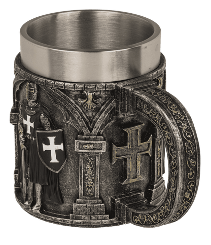 Beer mug, Knight, with stainless steel insert,