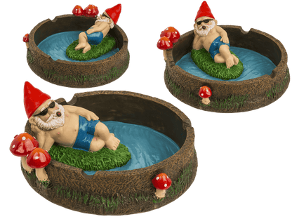 Ashtray, Dwarf with joint by the pond,
