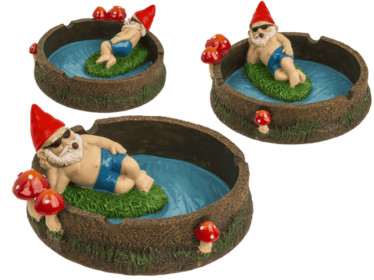 Ashtray, Dwarf with joint by the pond,