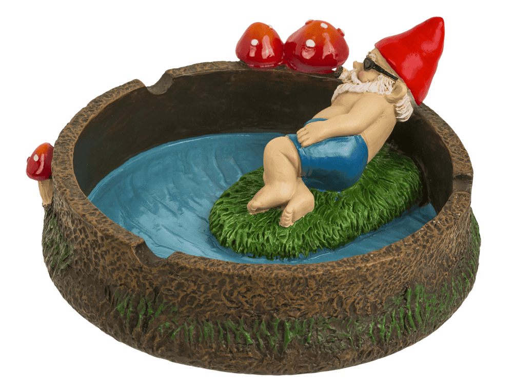 Ashtray, Dwarf with joint by the pond,