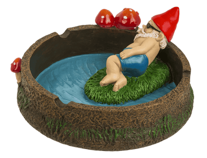 Ashtray, Dwarf with joint by the pond,