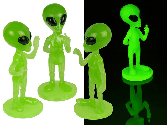Alien, Glow in the dark;15.5 cm x 6.5 cm x 6.5 cm,