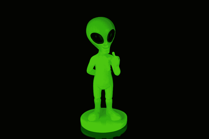 Alien, Glow in the dark;15.5 cm x 6.5 cm x 6.5 cm,